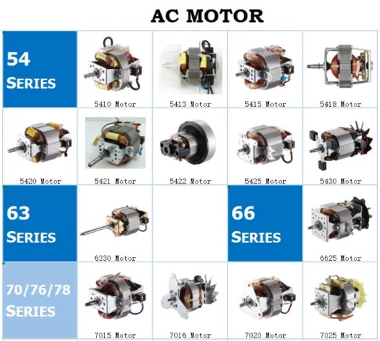 5413 Motore elettrico universale CA con motore in rame pieno al 100% da 165 W 50/60 Hz per asciugacapelli