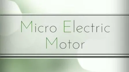 Minimotore elettrico DC con approvazione professionale per apparecchiature di trasmissione